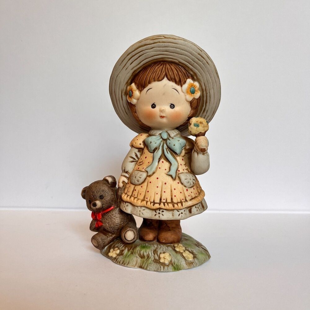 Enesco Giordano Childhood Fantasies Little Girl with Ice Cream Vintage 1984
